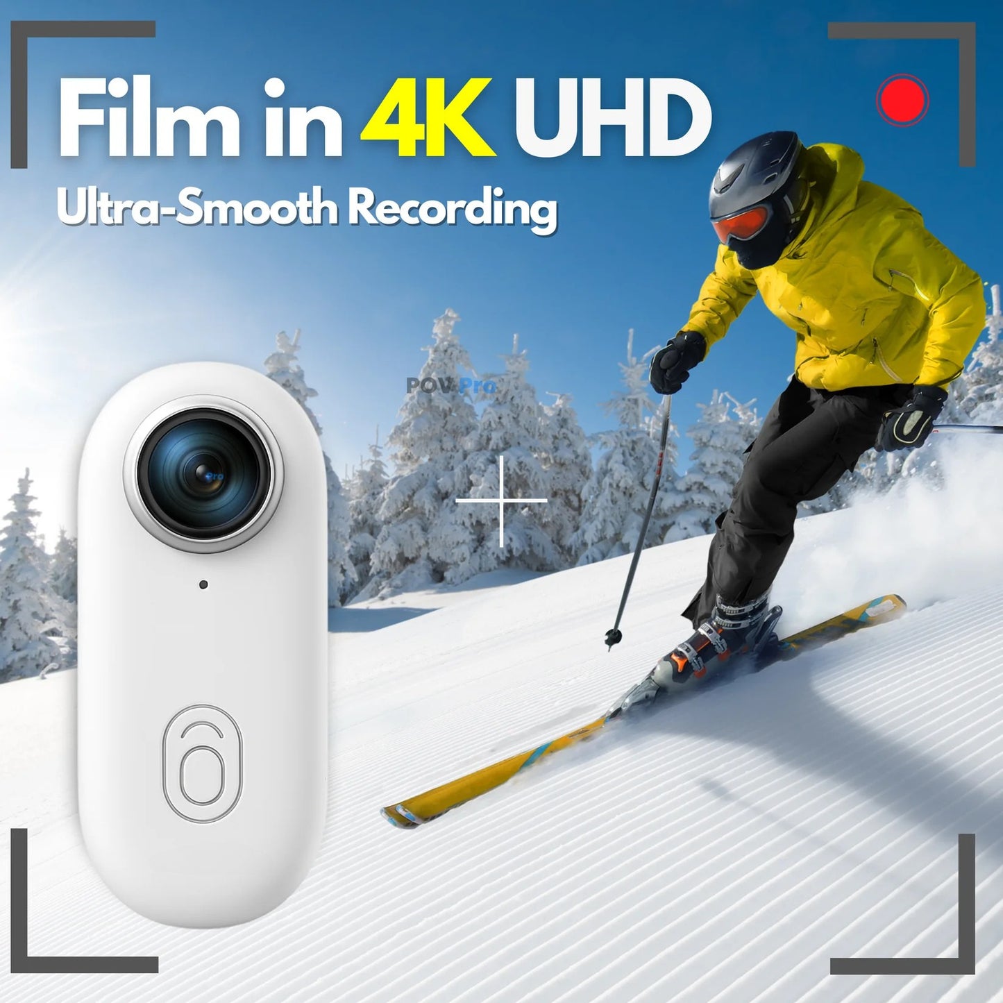 4K Waterproof Action Camera Adventure Kit – Includes 128GB SD Card