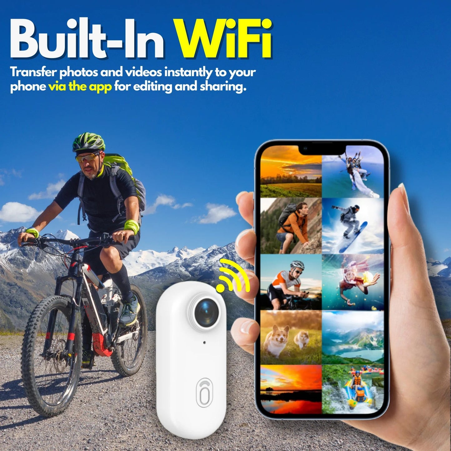 4K Waterproof Action Camera Adventure Kit – Includes 128GB SD Card