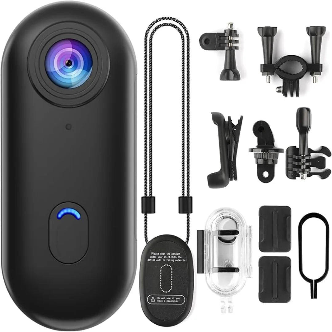 4K Waterproof Action Camera Adventure Kit – Includes 128GB SD Card