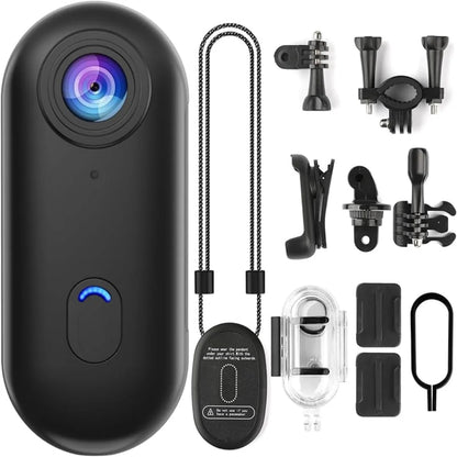 4K Waterproof Action Camera Adventure Kit – Includes 128GB SD Card