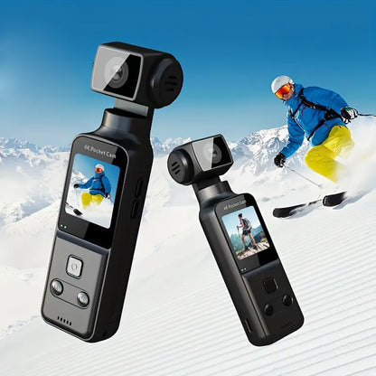 4K Pro Action Camera with Microphone & 128GB SD Card